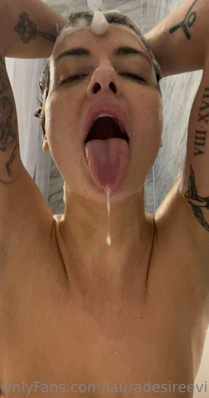 Hard to focus on my shower when I'm already soaking wet, Sen..