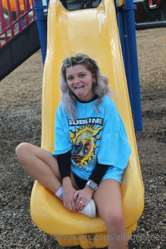 fun fact I've given a Bj while going down a slide multiple t..