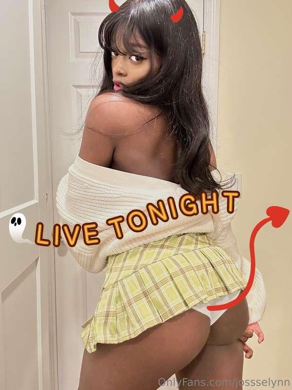 I’m feeling extra… inspired to go LIVE tonight at 10:30 PM E..