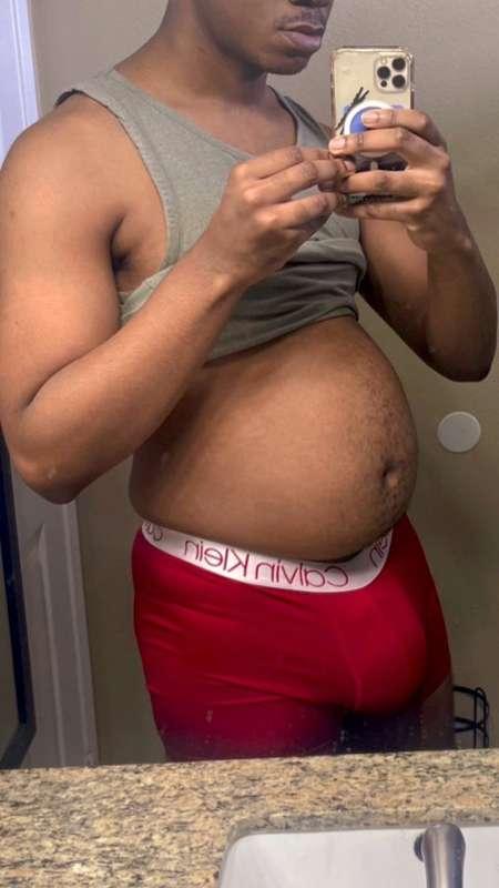 Bulging out 😝
