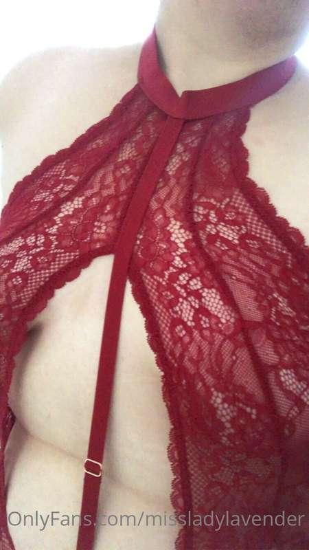 I love red and lace ❤️❤️