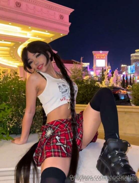 good thing the wind wasn't strong...would've blew my skirt a..