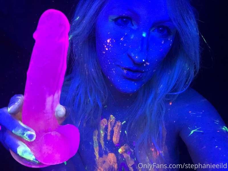 Blacklight + Paint + Neon Dildos!