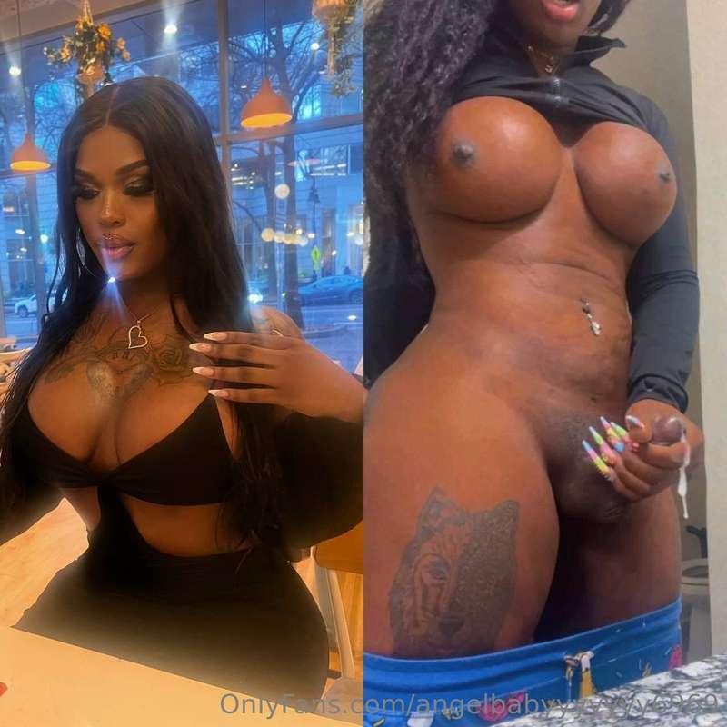 YOU MUST subscribe to my *BIG BLACK DICK & ASS* TS BESTIE 😻 ..