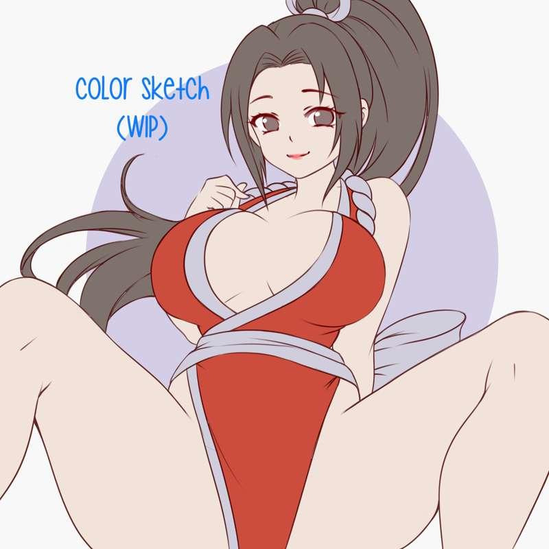 Mai Shiranui ～Color Skecth (WIP)
