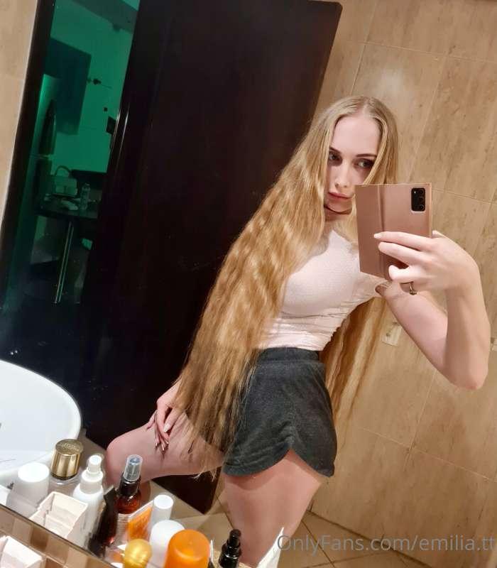 My long hair can be mesmerizing, can't it? and I can't help ..