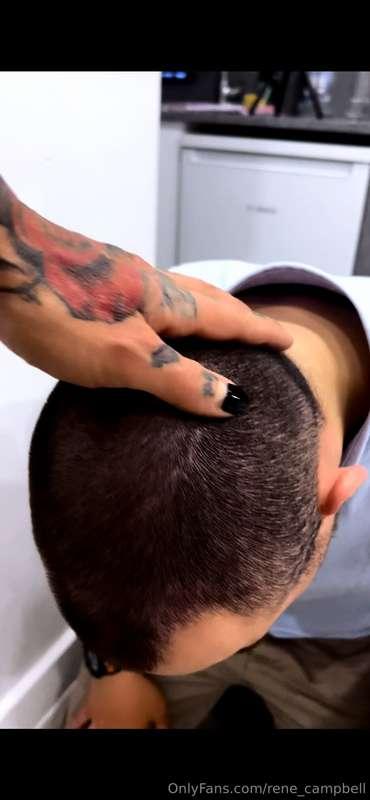 Kneeling before his Mistress in his rightful place 😈