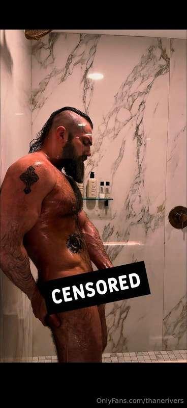 I had some fun oiling myself up in the shower!😈 I went until..
