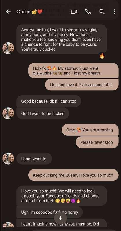 Just a normal conversation between a Cuck and his Queen. 🥵🔥🙂
