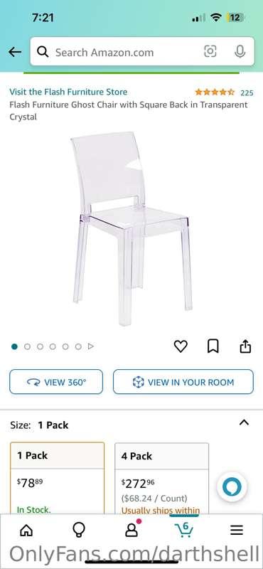 I just added this chair to my wishlist who ever gets it gets..