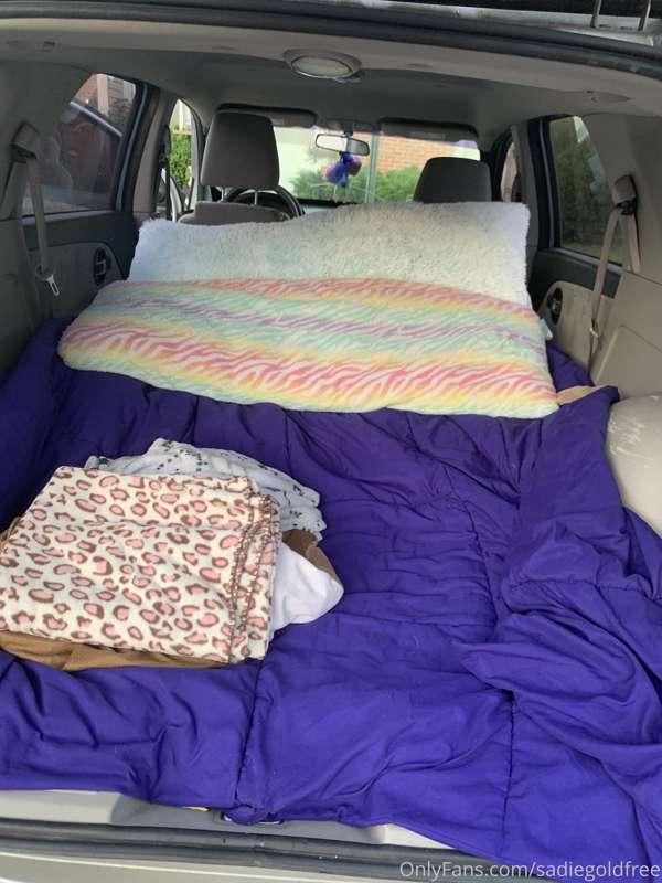 Cleaned out my car !! Headed to fuck in the woods and watch ..