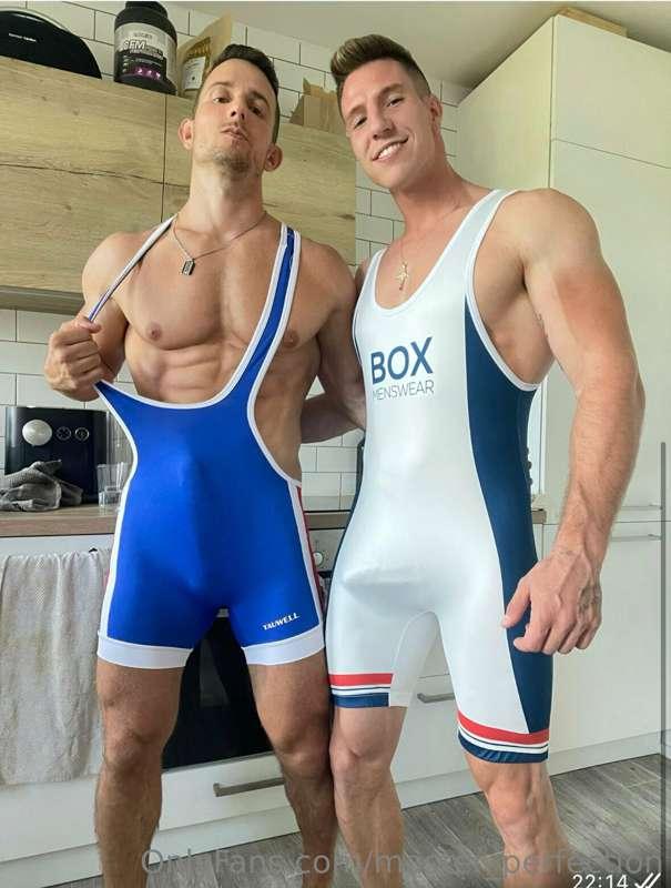 Fags wet dream!!
Get down and worship our hard muscles and b..