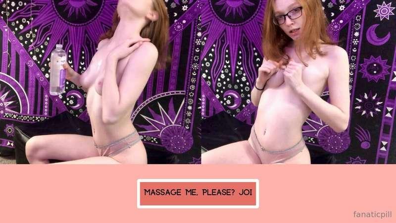after a really intense workout, i ask you to massage me beca..
