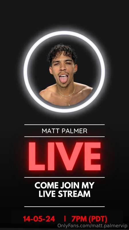 🚨𝗟𝗜𝗩𝗘 𝗦𝗧𝗥𝗘𝗔𝗠 𝗧𝗢𝗗𝗔𝗬 𝗠𝗔𝗬 𝟭𝟰🚨 AT 7PM PDT ◂◂◂◂  Ready to meet yo..