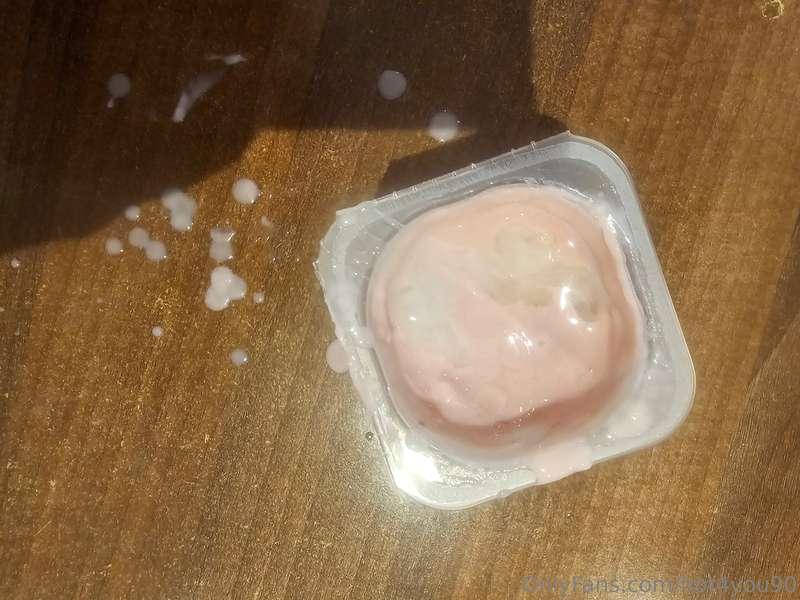 See just how much i enjoyed my yoghurt at lunch today. I don..