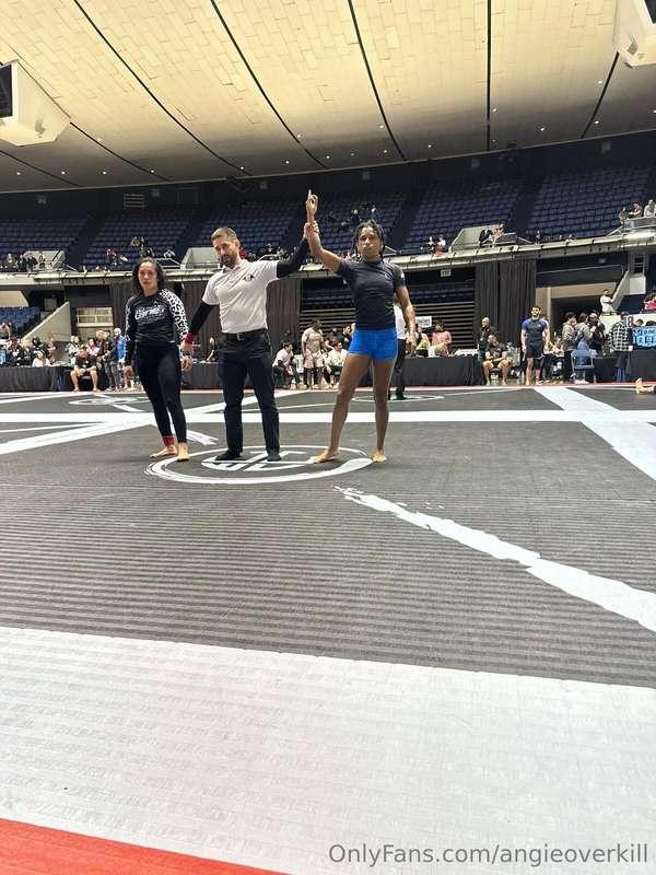 I won gold in No-Gi! Thanks for my good luck during the stre..