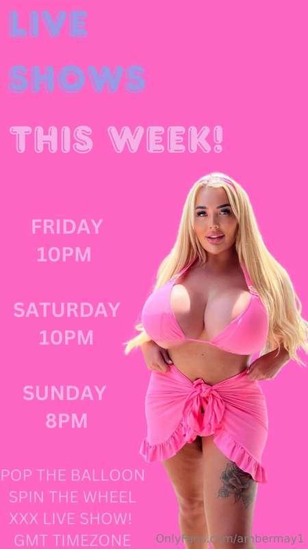 Live this week on @ambermayy