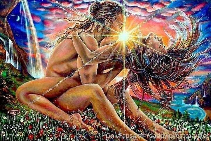 I introduce her to this hippy life, We make love under prett..
