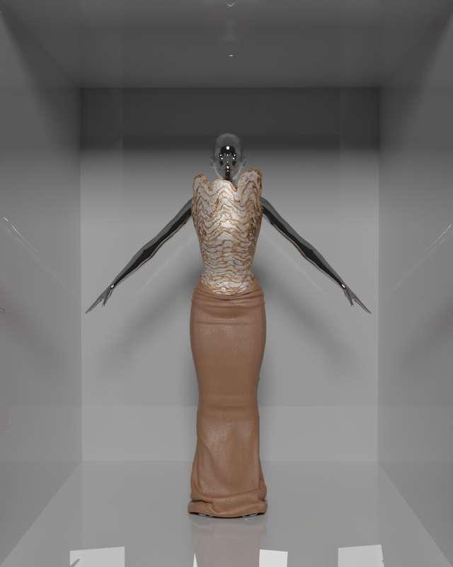 Schiaparelli Couture inspired gown