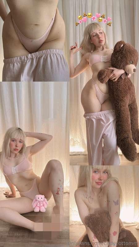 Volunteers to be my new teddy bear?💦🧸New set that you can fi..