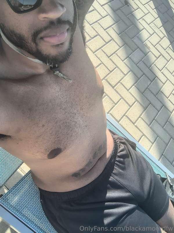 Sitting poolside watching your wife looking hot in her tiny ..