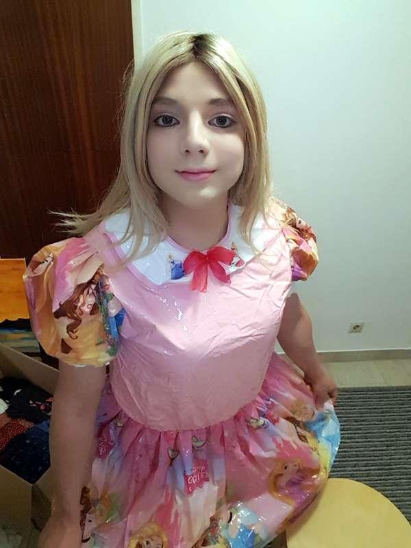 Plastic Dresses are more easy to clean after playtime with d..
