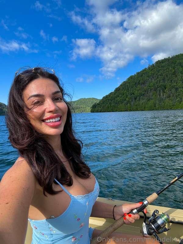 Hooked on the lake, sun, and serenity 🎣