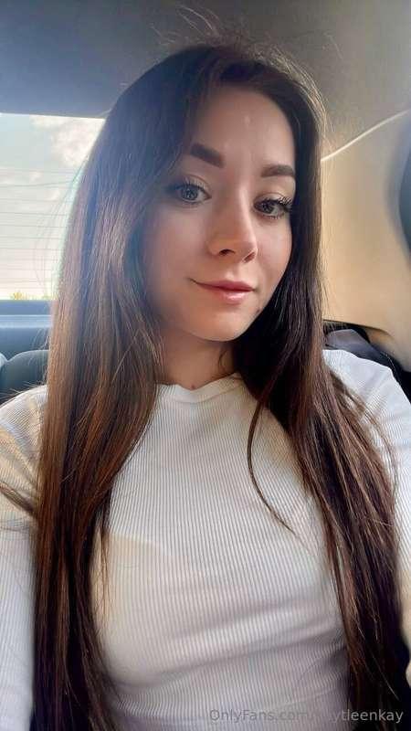Already thinking about something on the back seat of the car..