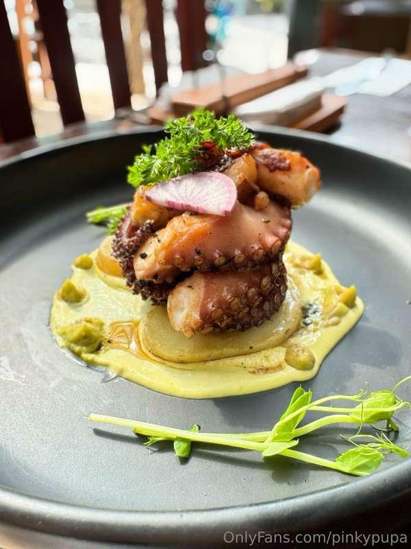 Had some octopus today… What about you, my sweet? What did y..