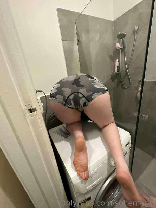 help me step bro, i got my laundry stuck behind the washer 😢..