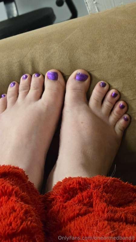 Got My very first pedicure and the tech said I had "the cute..