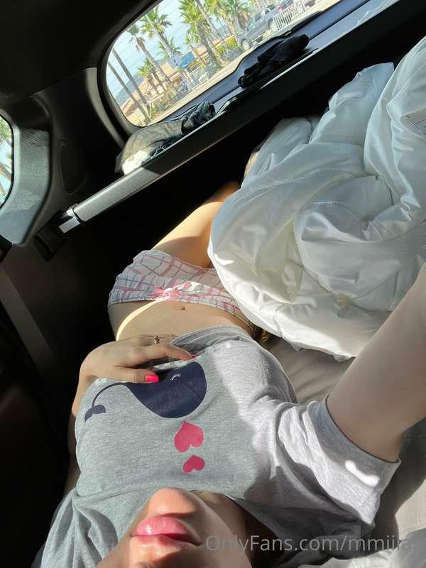 Victoria and I had to spend the night in the car.  It was an..