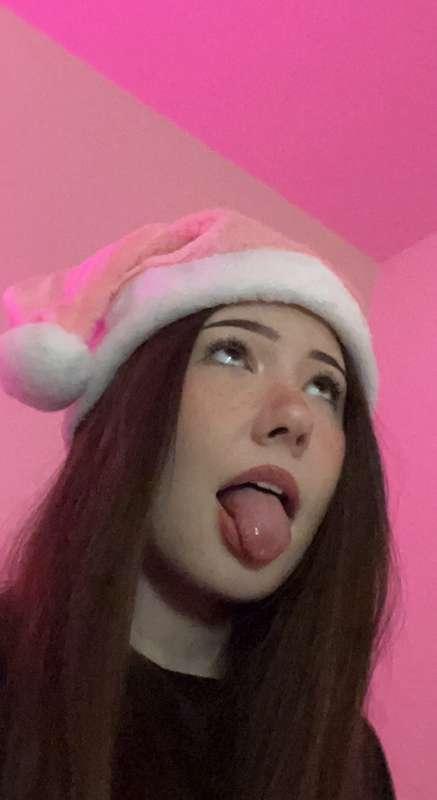 pink Santa hat 