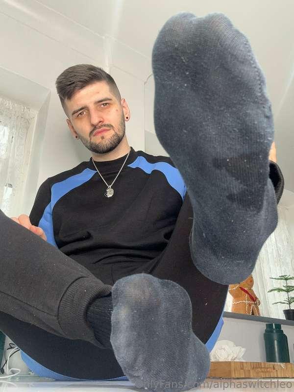 Sweaty stink black socks ready for you! 😈