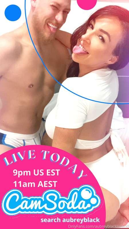 DON’T MISS OUR FIRST @camsodalive today!! Go to CAMSODA and ..