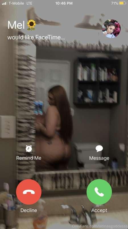 What my friends see when they FaceTime me 😜