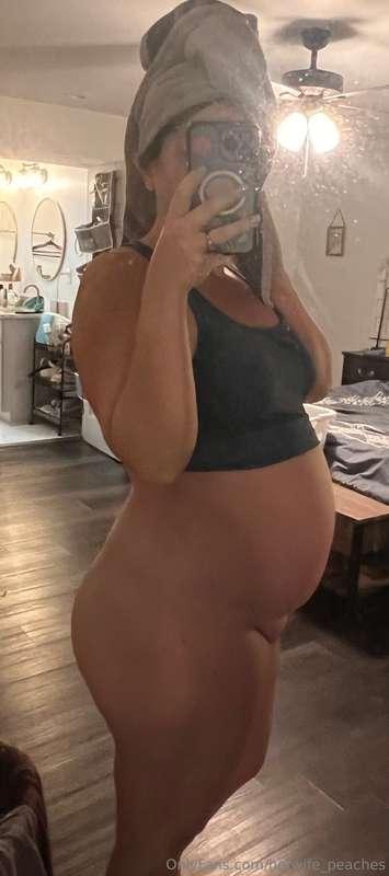 After shower needing someone to rub lotion on this belly