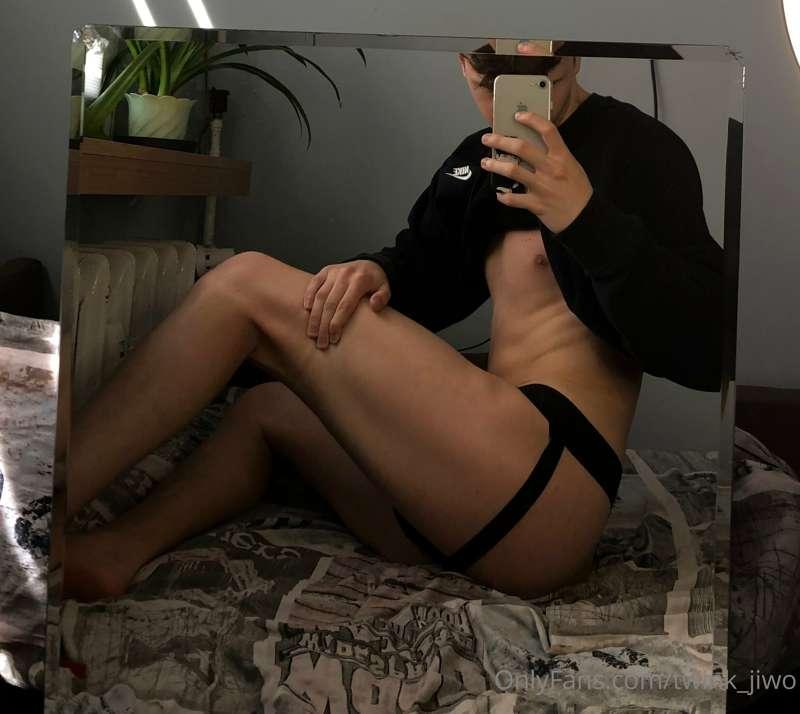 Hot twink in the sexy black jockstraps is waiting for you in..