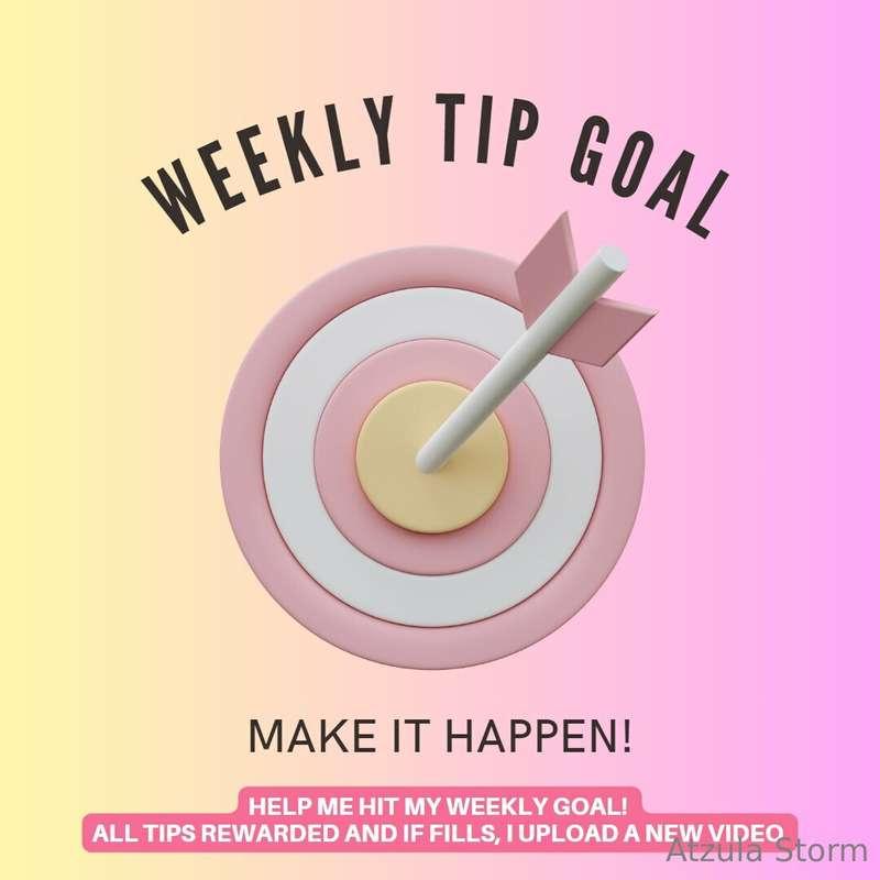 Weekly tip goal! help me hit it! <3 I upload a new sextape w..