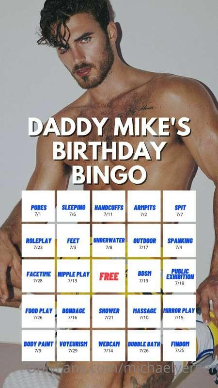 ***NOW OVER***
 DADDY MIKE’S BIRTHDAY BINGO 📱 
*Rules & Inst..