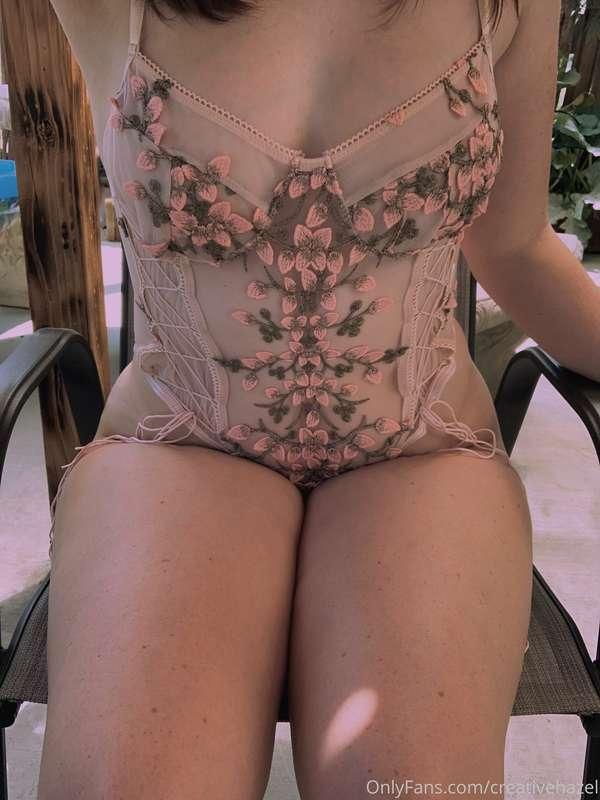 I always feel so innocent in this lingerie so I had to be a ..