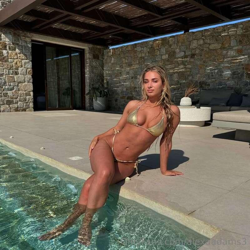 whats better than a gold bikini? well... go check your DMs....