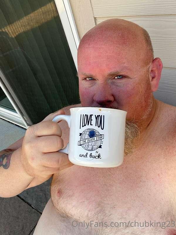 Coffee outside this morning and hearing my neighbors talking..