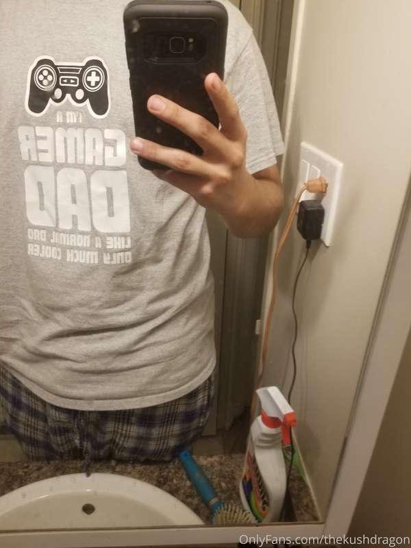 Favourite shirt and my dad bod ;) throw back to my long hair..