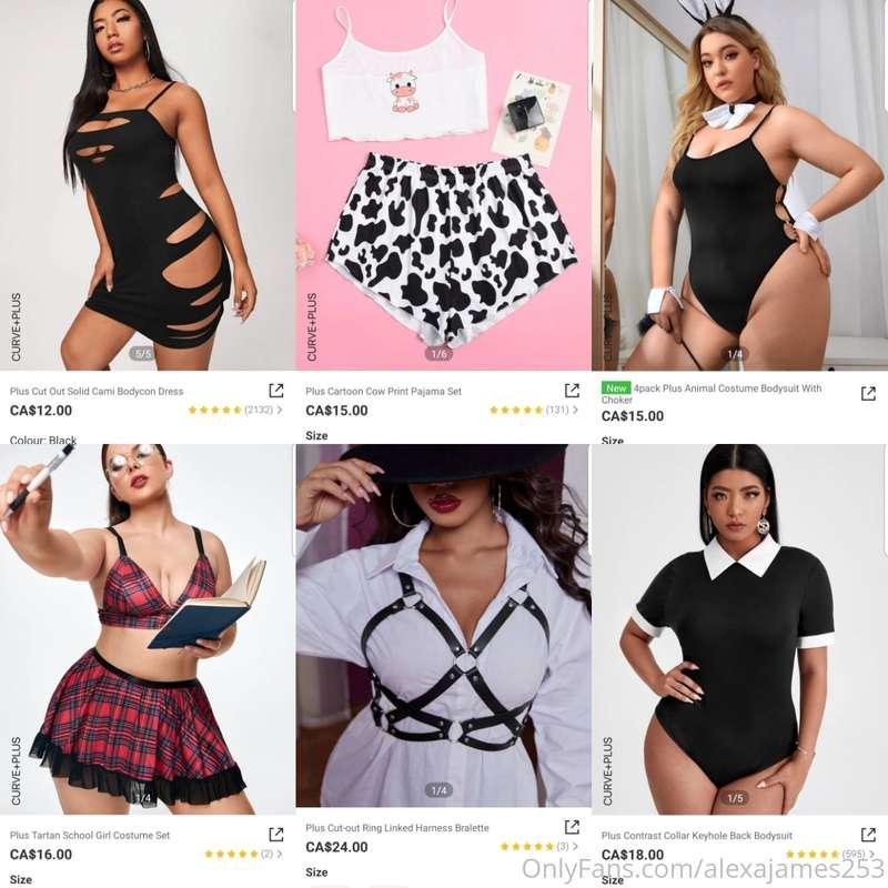 Who wants to see me in these cute outfits?  Send me a tips s..
