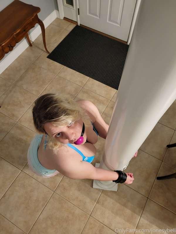 You find me handcuffed to a column and gagged - what do you ..
