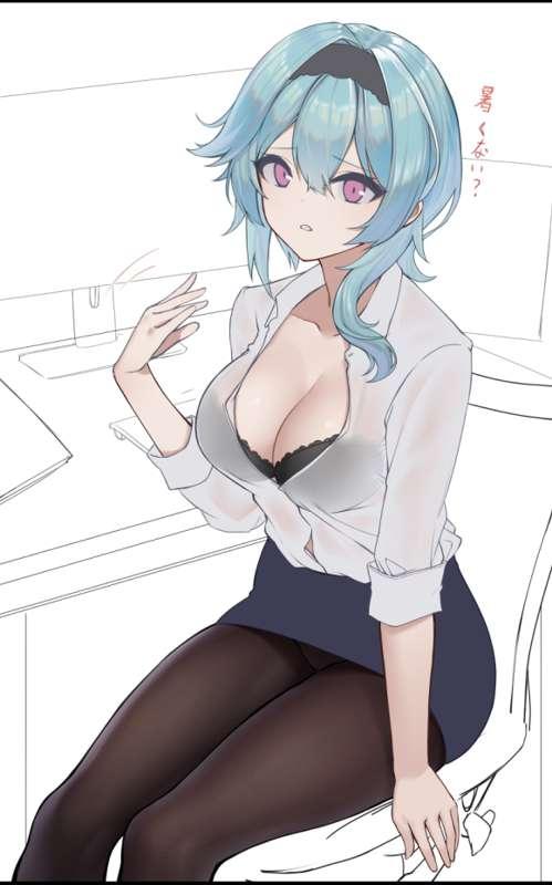 「僕の視線を感じたらすぐ誘惑してくるエウルアさん」
