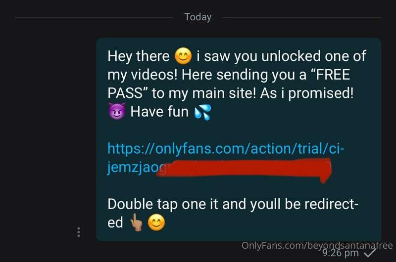 THEY UNLOCKED MY VIDEOS AND RECEIVED A 
“FREE PASS TO MY MAI..