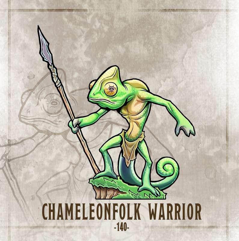 #140 Chameleonfolk Warrior!