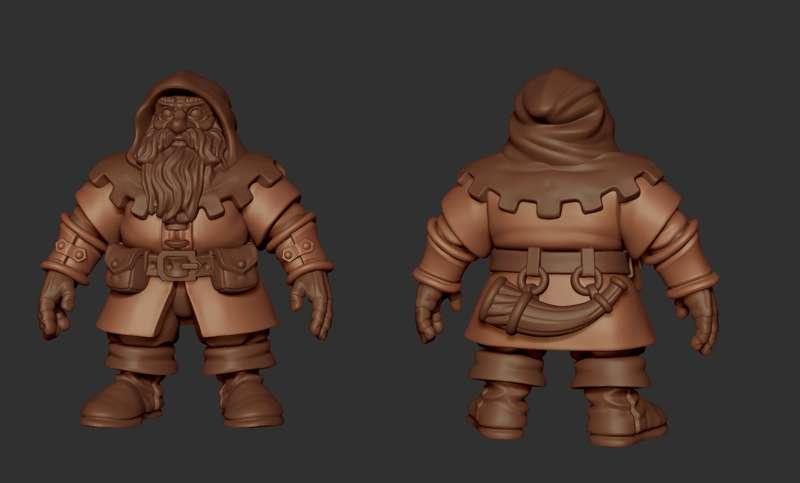 February WIP : Hill Dwarves!